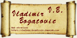 Vladimir Bogatović vizit kartica